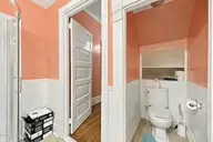 601 W Main Street, Elizabeth City, NC 27909 — 4-bedroom home, Elizabeth City, NC, photo 18 of 44: 601 downstairs bathroom with toilet