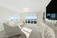 525 Salter Path Road C-5 The Breakers, Pine Knoll Shores, NC 28512 — 3-bedroom waterfront condo in Beacon's Reach, Pine Knoll Shores, NC, photo 5 of 51: Living room with ocean views
