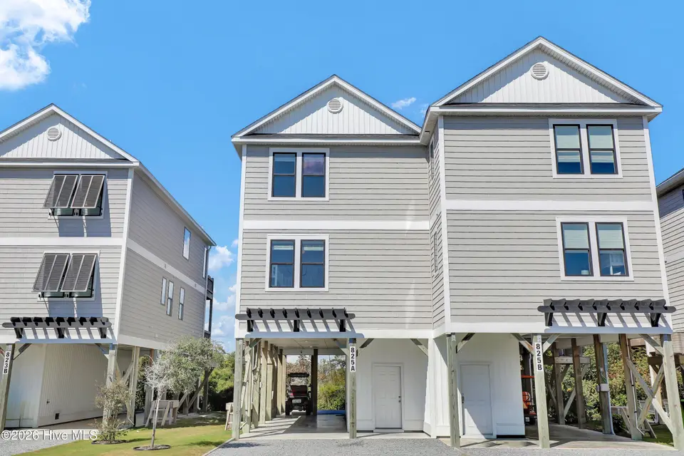 825a N New River Drive, Surf City, NC 28445 — 4-bedroom waterfront townhome, Surf City, NC, photo 1 of 49