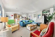 1530 Salter Path Road 15, Indian Beach, NC 28512 — 2-bedroom waterfront manufactured home in Tradewinds, Indian Beach, NC, photo 16 of 32: Living Room