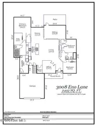 3008 Eno Lane, Leland, NC 28451 — 3-bedroom home in Brunswick Forest, Leland, NC, photo 2 of 73: Floor Plan