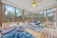 1268 S Shore Drive, Southport, NC 28461 — 3-bedroom home in South Shore Landing, Southport, NC, photo 13 of 49: Screened Porch