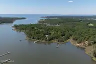 Lot 27 Sunset Point, Belhaven, NC 27810 — waterfront lot in Smugglers Cove, Belhaven, NC, photo 1 of 42: Aerial View