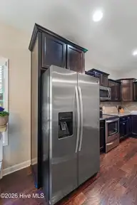 134 Mittams Point Drive, Jacksonville, NC 28546 — 3-bedroom home in Towne Pointe, Jacksonville, NC, photo 19 of 40: FRIDGE