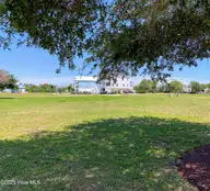818 Cannonsgate Drive, Newport, NC 28570 — waterfront lot in Cannonsgate, Newport, NC, photo 5 of 23: EYE LEVEL REAR VIEW OF LOT