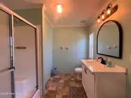 204 Diamond City Drive, Harkers Island, NC 28531 — 2-bedroom manufactured home in Earl Davis, Harkers Island, NC, photo 5 of 13: Primary Bathroom