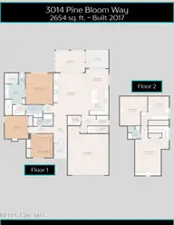 3014 Pine Bloom Way, Leland, NC 28451 — 4-bedroom home in Brunswick Forest, Leland, NC, photo 5 of 69: Floor plan