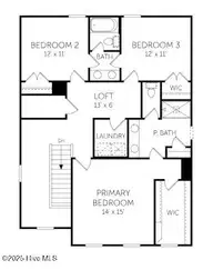 1103 Hanson Drive, Leland, NC 28451 — 3-bedroom home in East Lake, Leland, NC, photo 20 of 20: The Garrett Floorplan - 2nd Floor