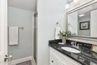1505 Salter Path Road 235 Summer Winds, Indian Beach, NC 28512 — 3-bedroom waterfront condo in Summer Winds Condominiums, Indian Beach, NC, photo 21 of 46: Full guest bathroom