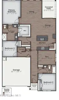 521 Sanderling Court Lot 350, Sneads Ferry, NC 28460 — 5-bedroom home in The Preserve at Tidewater, Sneads Ferry, NC, photo 3 of 37: Flex Room