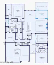 6036 Greater Burdock Court, Leland, NC 28479 — 3-bedroom home in Del Webb Mallory Creek, Leland, NC, photo 2 of 2: Renown Floorplan