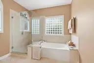 142 Oakleaf Drive, Pine Knoll Shores, NC 28512 — 3-bedroom home, Pine Knoll Shores, NC, photo 23 of 39: Primary Bath