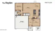 5403 Areca Road Lot 579, Castle Hayne, NC 28429 — 5-bedroom home in Sidbury Station, Castle Hayne, NC, photo 2 of 46: Hayden_FirstFloor