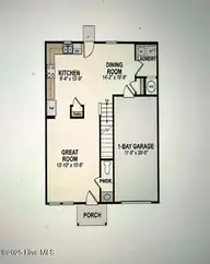 75 Shamrock Drive SW, Sunset Beach, NC 28468 — 3-bedroom home in Planters Green, Sunset Beach, NC, photo 4 of 4: Floor Plan