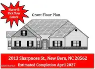 2013 Sharpnose Street, New Bern, NC 28562 — 3-bedroom home in Bluewater Rise, New Bern, NC, photo 1 of 14: Grant Floor Plan 2013 Sharpnose St