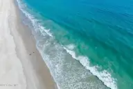 1707 S Shore Drive, Surf City, NC 28445 — 3-bedroom waterfront home in White Hills Beach, Surf City, NC, photo 3 of 65: aerials-beach-02
