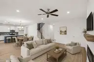 809 Blue Bird Drive, Vass, NC 28394 — 5-bedroom home in Woodlake, Vass, NC, photo 4 of 49: Argyle Living area Virtually Staged