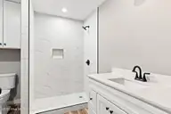 165 Long Pond Loop, Swansboro, NC 28584 — 2-bedroom waterfront condo in Cabins at Old Horse, Swansboro, NC, photo 12 of 25: Bathroom View 1