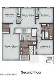 4333 Bright Blossom Way SE Lot 268, Bolivia, NC 28422 — 5-bedroom home in Bella Point, Bolivia, NC, photo 4 of 46: Hayden Floorplan
