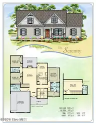 393 Daw Pate Road, Goldsboro, NC 27534 — 3-bedroom home, Goldsboro, NC, photo 2 of 28: Serentity 2 Plan