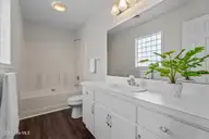 4708 Morning Glory Way, Rocky Mount, NC 27804 — 2-bedroom home in Westry Crossing, Rocky Mount, NC, photo 18 of 39: Primary Bathroom