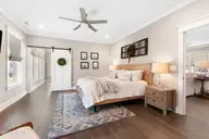 133 Sound Point Drive, Harkers Island, NC 28531 — 3-bedroom waterfront home in Cape Point Village, Harkers Island, NC, photo 19 of 61: Primary suite