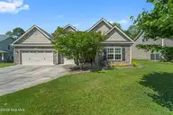 134 Mittams Point Drive, Jacksonville, NC 28546 — 3-bedroom home in Towne Pointe, Jacksonville, NC, photo 1 of 40: FRONT OF HOUSE -RIGHT ANGLE