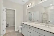 1206 Sunwater Terrace, Leland, NC 28451 — 3-bedroom townhome in Grand Park, Leland, NC, photo 15 of 48: Primary Bath