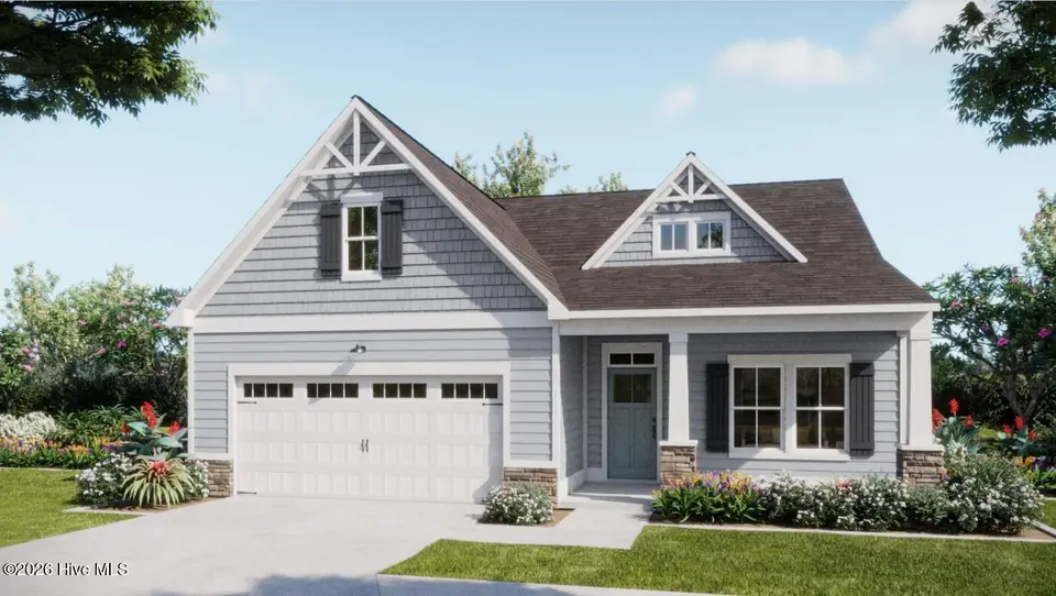 7081 Marsh Shore Point 141, Leland, NC 28451 — 4-bedroom home in Terrapin, Leland, NC, photo 1 of 12: Edgewater Craftsman Elevation
