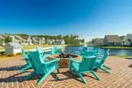 531 Freedom Park Road, Beaufort, NC 28516 — waterfront lot in Beau Coast, Beaufort, NC, photo 15 of 22: Community Fire Pit on Traders Lake