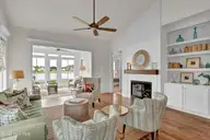 399 Summerhouse Drive, Holly Ridge, NC 28445 — 4-bedroom waterfront home in Summerhouse On Everett Bay, Holly Ridge, NC, photo 13 of 65: Beautiful fireplace!