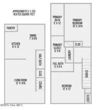 205 Alexa Place, Jacksonville, NC 28546 — 2-bedroom townhome in Marshall Farm, Jacksonville, NC, photo 4 of 28: 205Alexa-floorplan