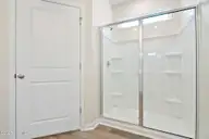 3583 Whaley Way NW, Ash, NC 28420 — 3-bedroom townhome in Brunswick Plantation, Ash, NC, photo 17 of 34: Walk in Shower