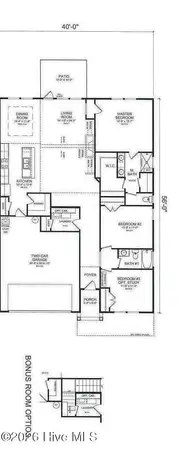 7045 Marsh Shore Point 135, Leland, NC 28451 — 4-bedroom home in Terrapin, Leland, NC, photo 2 of 11: Yellowfin Floor Plan 1