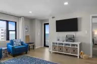 1505 Salter Path Road 409, Indian Beach, NC 28512 — 2-bedroom waterfront condo in Summer Winds Condominiums, Indian Beach, NC, photo 6 of 35: Living Space with Ocean Views