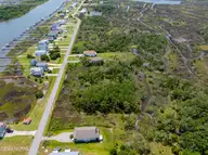 208 41 Waterway Drive, Sneads Ferry, NC 28460 — waterfront lot in Golden Acres, Sneads Ferry, NC, photo 7 of 23: 208 and 210 Waterway Drive - Aerials - E