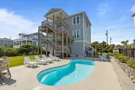 1905 Emerald Drive, Emerald Isle, NC 28594 — 5-bedroom waterfront home in Emerald Isle By The Sea, Emerald Isle, NC, photo 1 of 63: Back Yard View