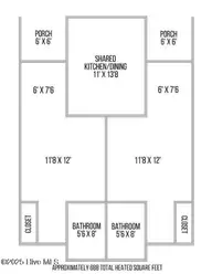 454 Racine Drive E106 A & B, Wilmington, NC 28403 — 2-bedroom condo in Campus Edge, Wilmington, NC, photo 24 of 25: Campus Edge Floor Plan