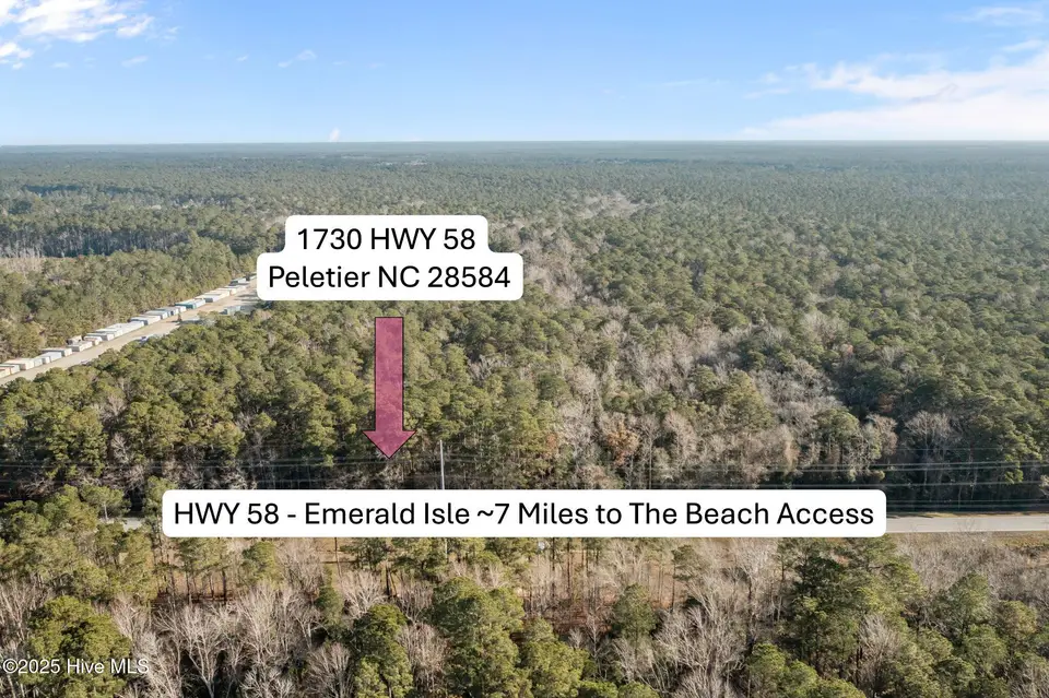 1730 Nc-58, Peletier, NC 28584 — lot, Peletier, NC, photo 1 of 21: Acreage Map to EI