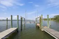 101 Hidden Harbor Lane, Beaufort, NC 28516 — waterfront lot in Hidden Harbor, Beaufort, NC, photo 2 of 22: Boat Slip with Lift