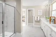 133 Harmonica Lane, Greenville, NC 27834 — 4-bedroom home in Carolina Crofts, Greenville, NC, photo 15 of 22: 16 primary bathroom