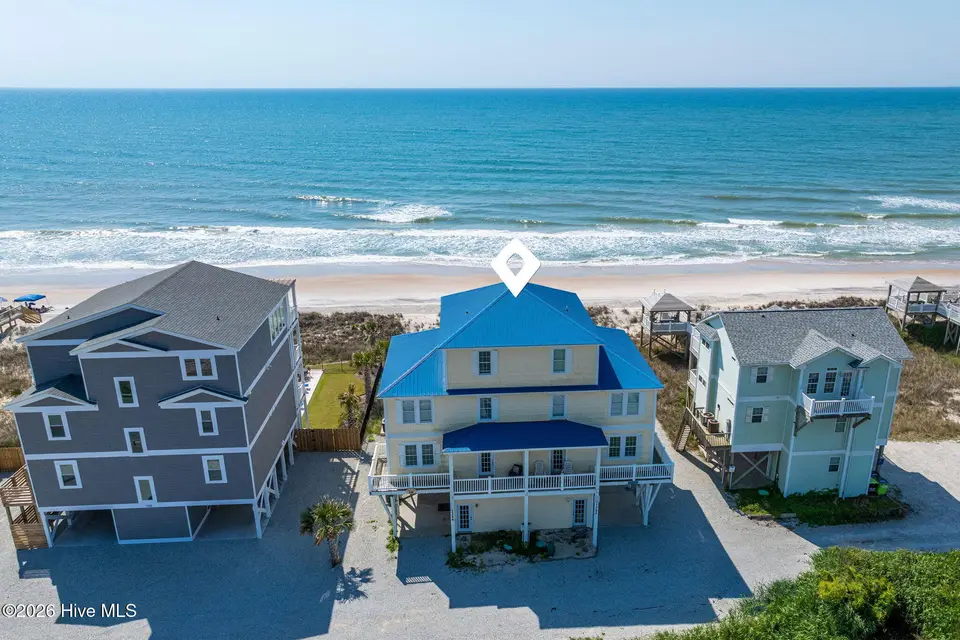 1324 New River Inlet Road, North Topsail Beach, NC 28460 — 5-bedroom waterfront townhome, North Topsail Beach, NC, photo 1 of 75: aerials-02