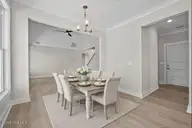 120 Cripple Crk Drive, Swansboro, NC 28584 — 4-bedroom home in Cripple Creek, Swansboro, NC, photo 13 of 47: Staged Eating Area