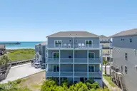 876-878 Villas Drive, North Topsail Beach, NC 28460 — 12-bedroom waterfront home, North Topsail Beach, NC, photo 1 of 71: 876_878 Villas Drive - Aerial - Edited_2
