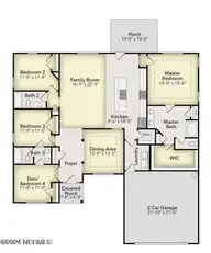 1501 Caracara Drive, New Bern, NC 28560 — 4-bedroom home in Fairfield Harbour, New Bern, NC, photo 2 of 33: floor plan