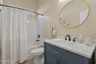 662 Meadowbrook Lane NW, Calabash, NC 28467 — 3-bedroom home in Meadowlands, Calabash, NC, photo 23 of 40: Guest Bathroom
