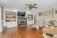3313 Amherst Road, Rocky Mount, NC 27804 — 4-bedroom home in Westridge, Rocky Mount, NC, photo 3 of 20: Fireplace & Built-ins