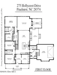 275 Hollycrest Drive, Pinehurst, NC 28374 — 5-bedroom home in Hollycrest, Pinehurst, NC, photo 3 of 46: Floor plan - main level