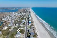 1707 S Shore Drive, Surf City, NC 28445 — 3-bedroom waterfront home in White Hills Beach, Surf City, NC, photo 2 of 65: aerials-high-pass-01