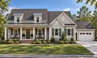274 Twining Rose Lane, Holly Ridge, NC 28445 — 4-bedroom waterfront home in Summerhouse On Everett Bay, Holly Ridge, NC, photo 1 of 10: Exterior elevation Front